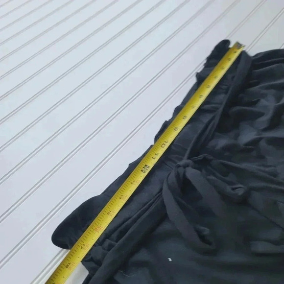 Shein Curve Jersey Stretch Shorts Tie Belt Elastic Waist Rutched Brown 2XL - Picture 5 of 6